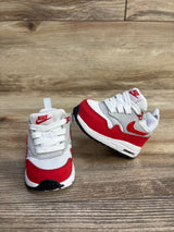 Nike Air Max 1 EasyOn TD 'Red' Sneakers sz 2c