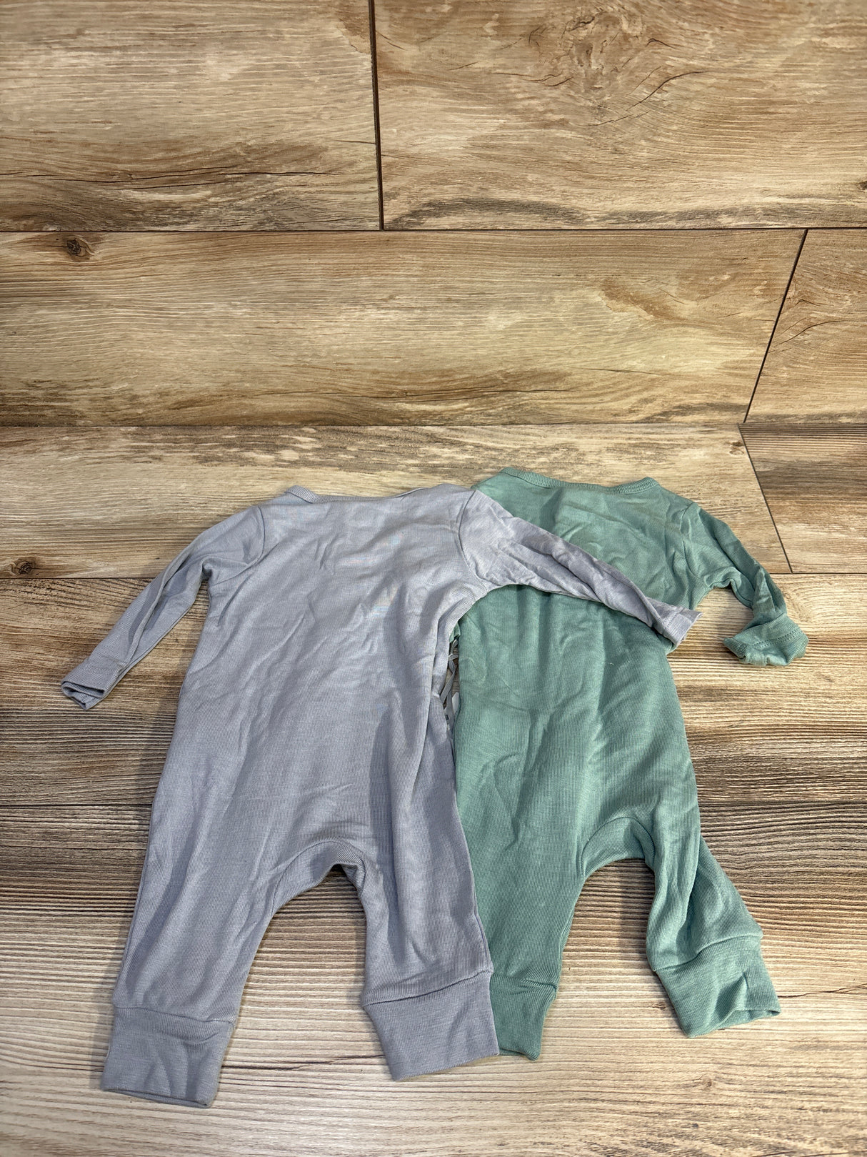 NEW Cloud Island 2pk So Very Soft Modal Blend Sleepers Grey/Green sz 0-3m