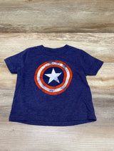 Marvel Captain America Shirt Blue sz 18m