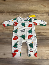NEW Shein Christmas Tree Coverall White sz 1-3m