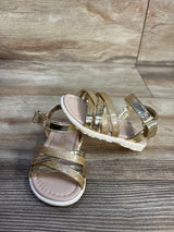 Children's Place Glitter & Metallic Sandals Gold sz 4c