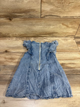 GB Girls Chambray Flutter Sleeve Dress Blue sz 2T