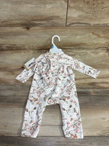NEW Jessica Simpson 2pc Floral Coverall White sz 3-6m