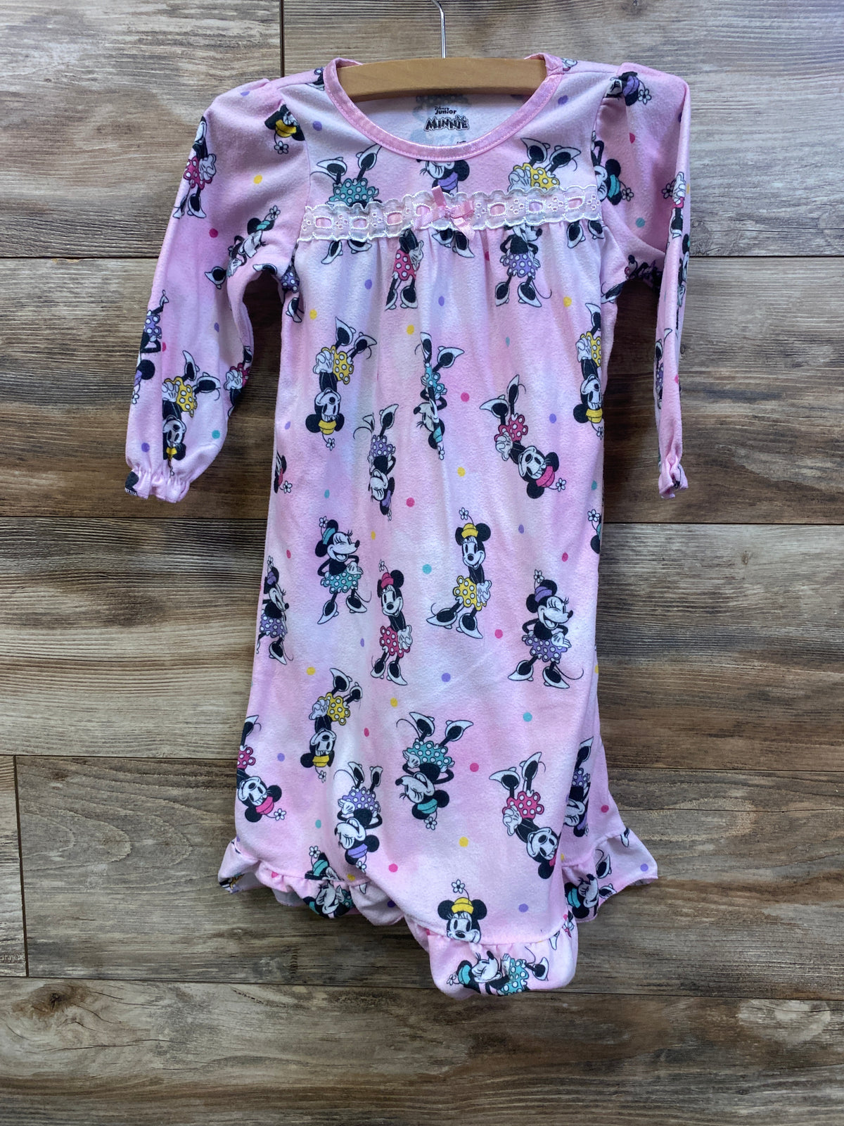 Disney Junior Minnie Mouse Nightgown Pink sz 2T