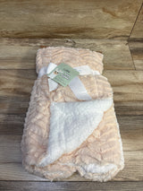 NEW Laughing Llama Reversible Baby Blanket Tan 30x40''