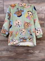 Cocomelon Plush Oversized Pullover Hoodie Green sz 5T