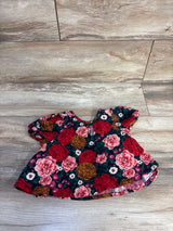 Old Navy Floral Bow Top Green sz 12-18m