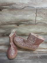 NEW Cat & Jack Holland Shearling Style Boots Rose Gold Sz 5Y