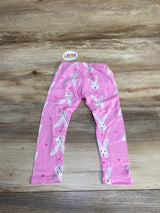 NEW Dot Dot Smile Bunny Print Leggings Pink sz 2T