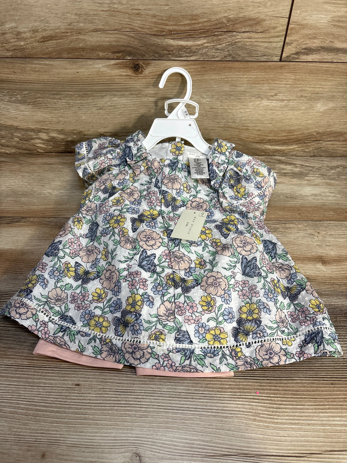 NEW Max Studio 3pc Floral Top + Shorts + Purse White sz 18m - Me n Mommy To Be