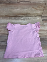 H&M Flutter Sleeve Shirt Pink sz 5/6T