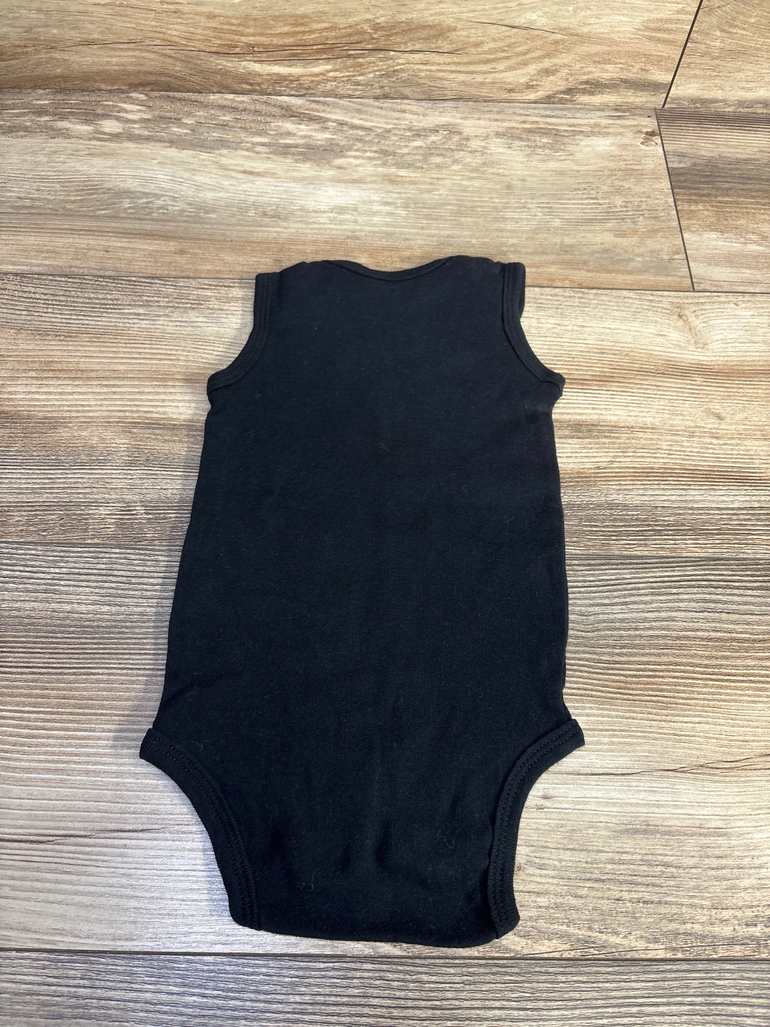 Carter's I Flexed And The Sleeves Fell Off Bodysuit Black sz 6m