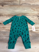 Cat & Jack Polka Dot Coverall Green sz 0-3m