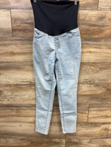 Isabel Maternity Crossover Panel Skinny Jeans Blue sz Small - Me n Mommy To Be