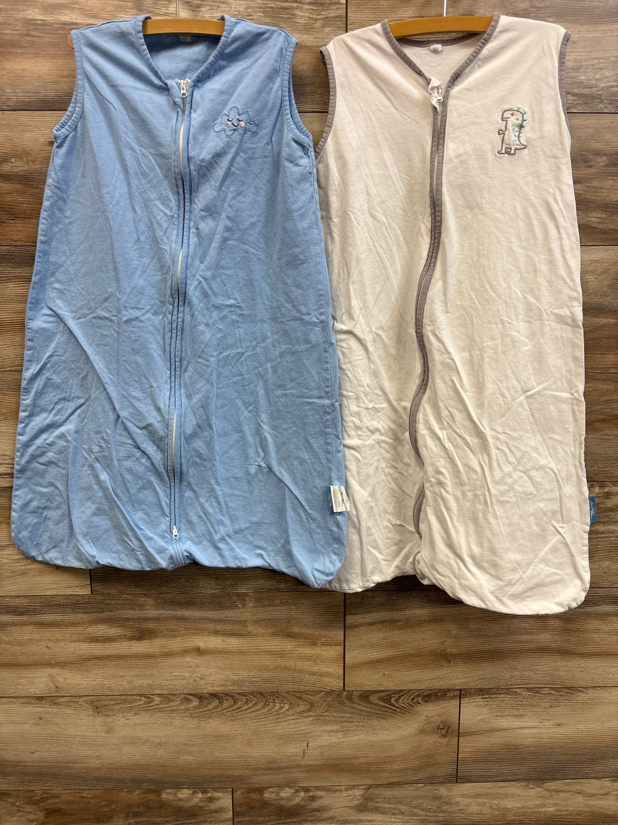 Tillyou 2pk Sleep Sacks Blue sz XL/ 18-24m