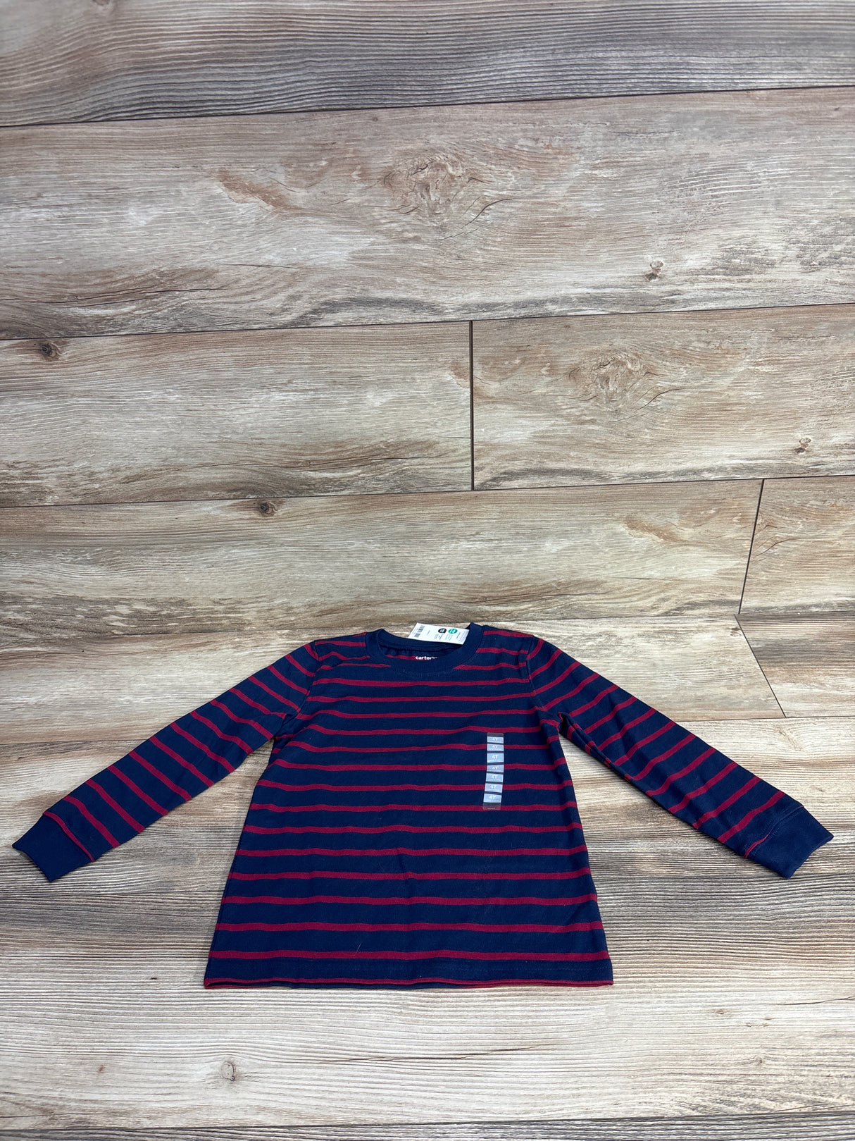 NEW Carter's Striped Shirt Navy/Red sz 4T