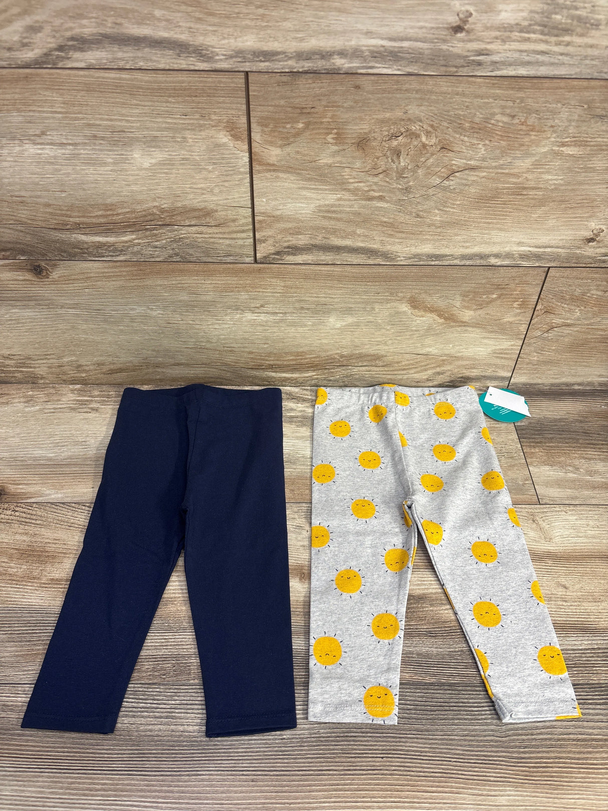 NEW Mighty Goods 2pk Sunshine Leggings Grey sz 12m