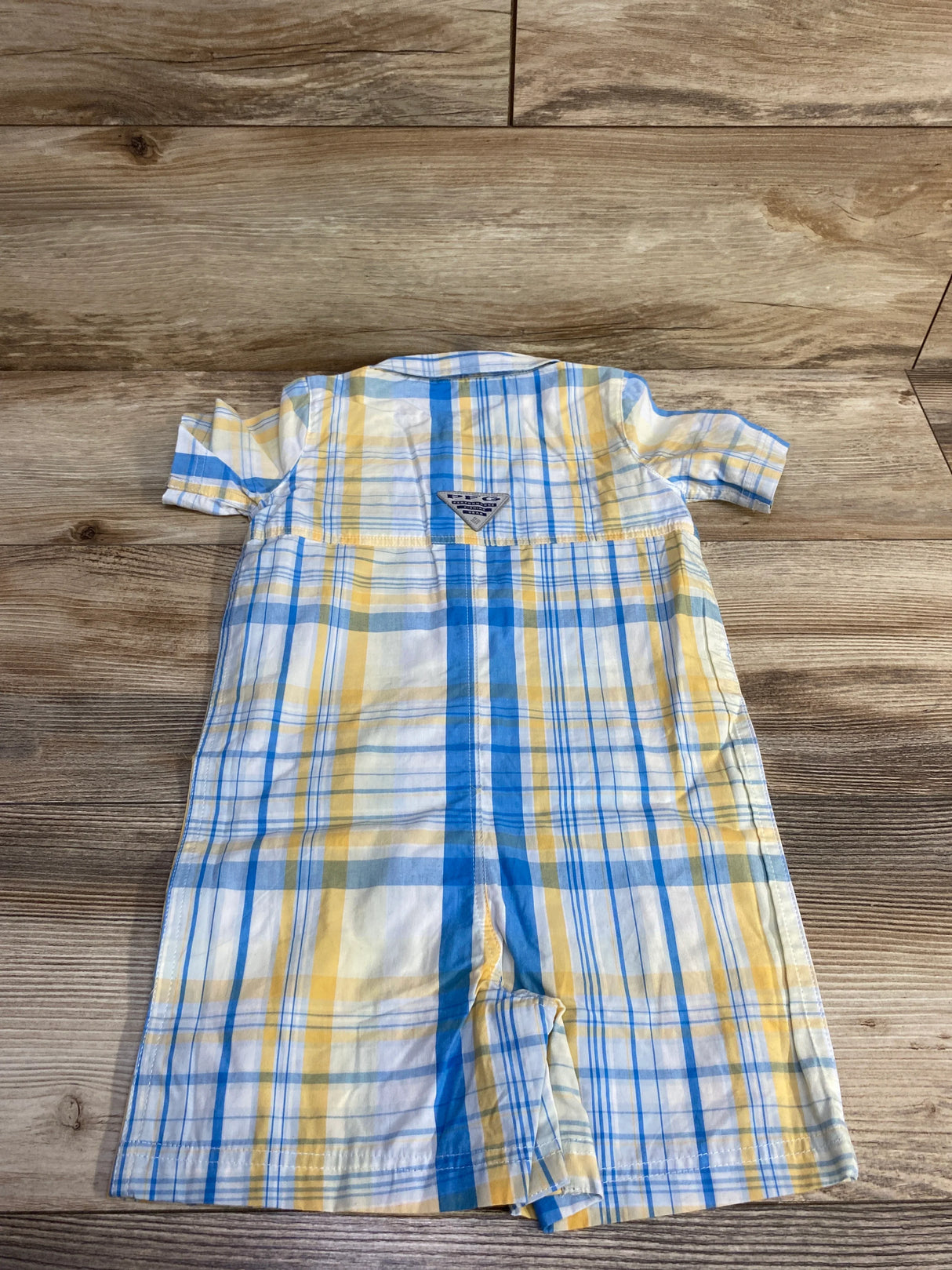 NEW Columbia Plaid Romper Yellow sz 18-24m - Me n Mommy To Be