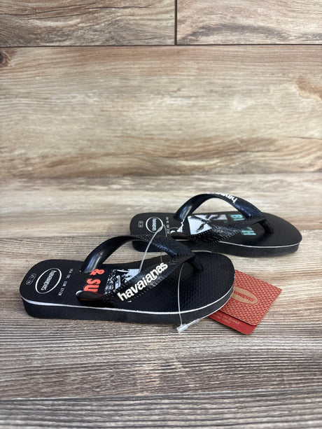 NEW Havaianas Flip Flops Beach & Surf Black sz 10c - Me n Mommy To Be