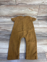 Jamie Kay Muslin Button Up Jumpsuit Brown sz 12m