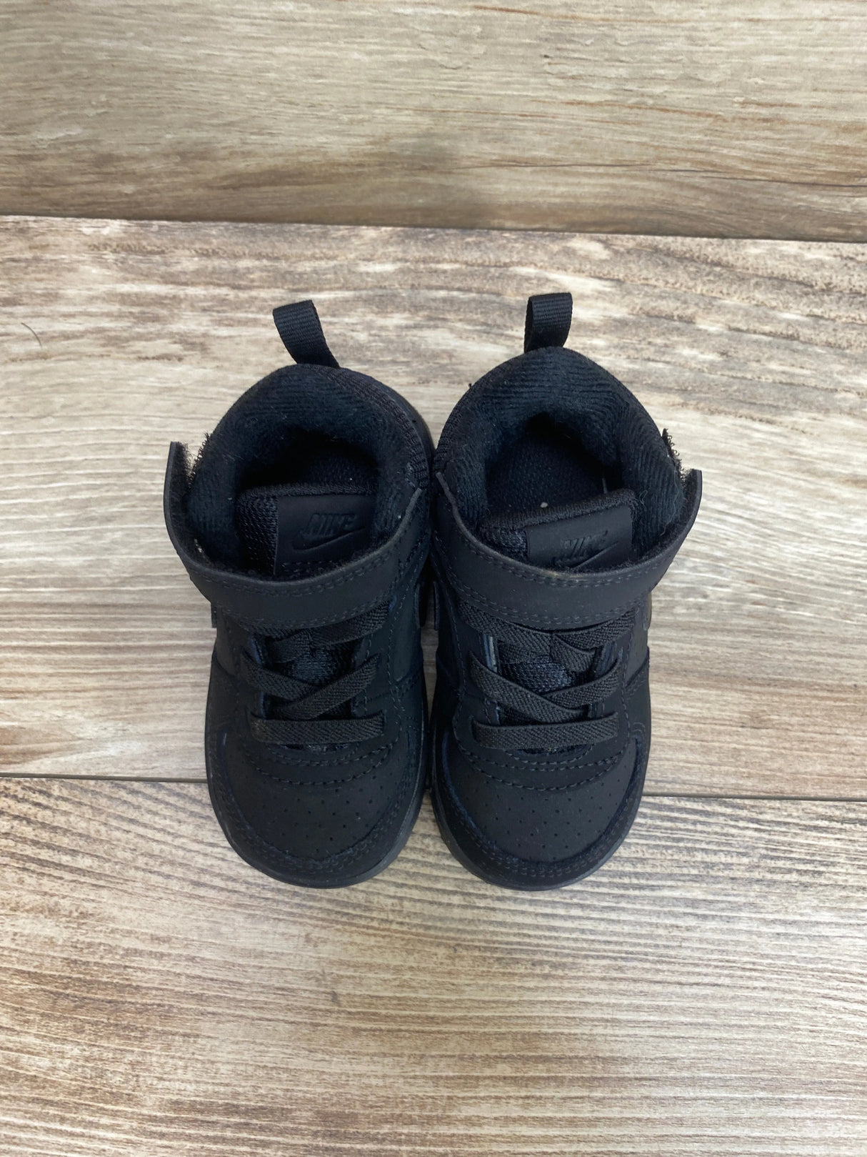 Nike Court Borough Mid TD 'Triple Black' Sneakers sz 6c