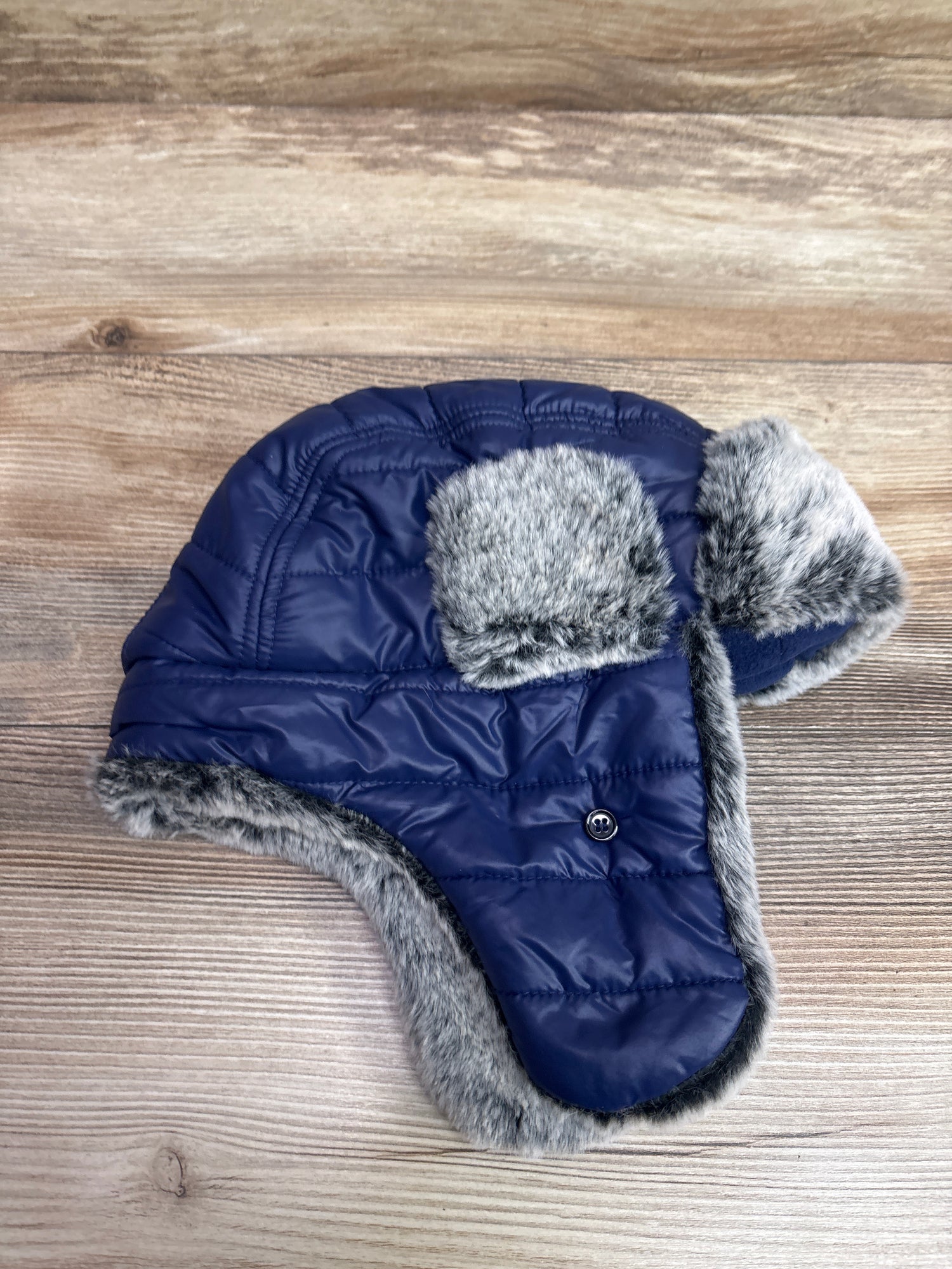 NWOT Cat & Jack Faux-Fur Trapper Hat Navy OSFM