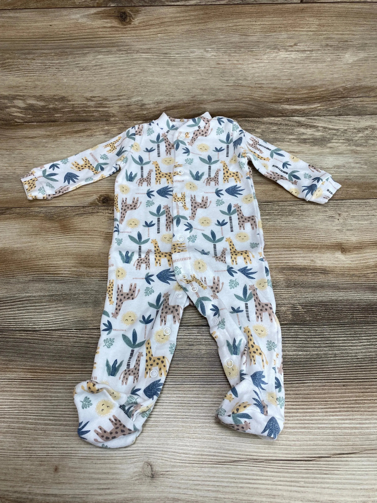 Baby Gear Animal Print Sleeper White sz 0-3m