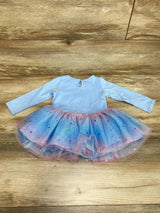 Counting Daisies Let It Snow Tutu Tunic Blue sz 18m - Me n Mommy To Be