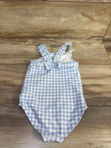 Just One You Gingham 1pc Swimsuit Blue/White sz 2T