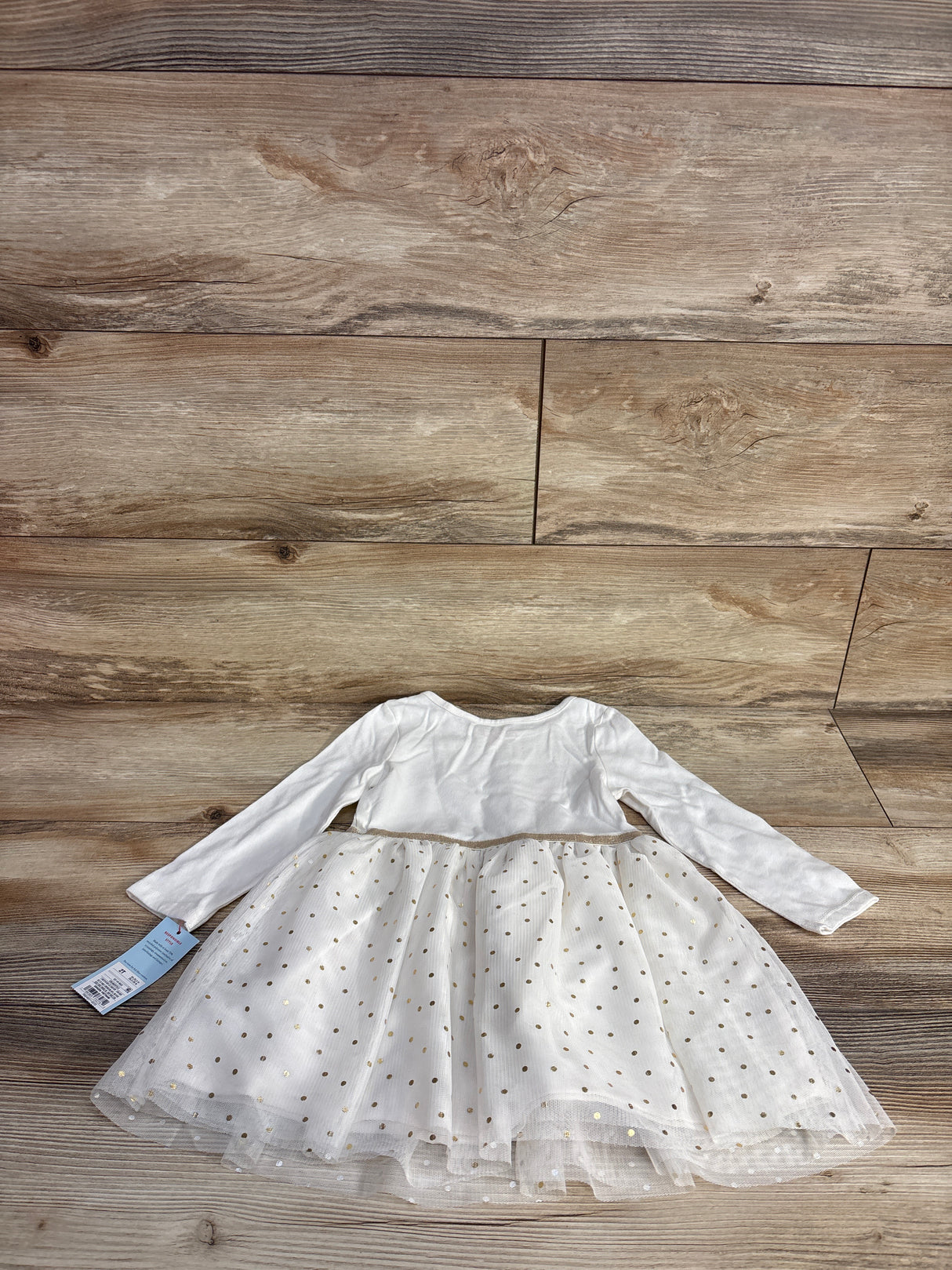 NEW Cat & Jack Lace Tulle Dress Beige sz 2T