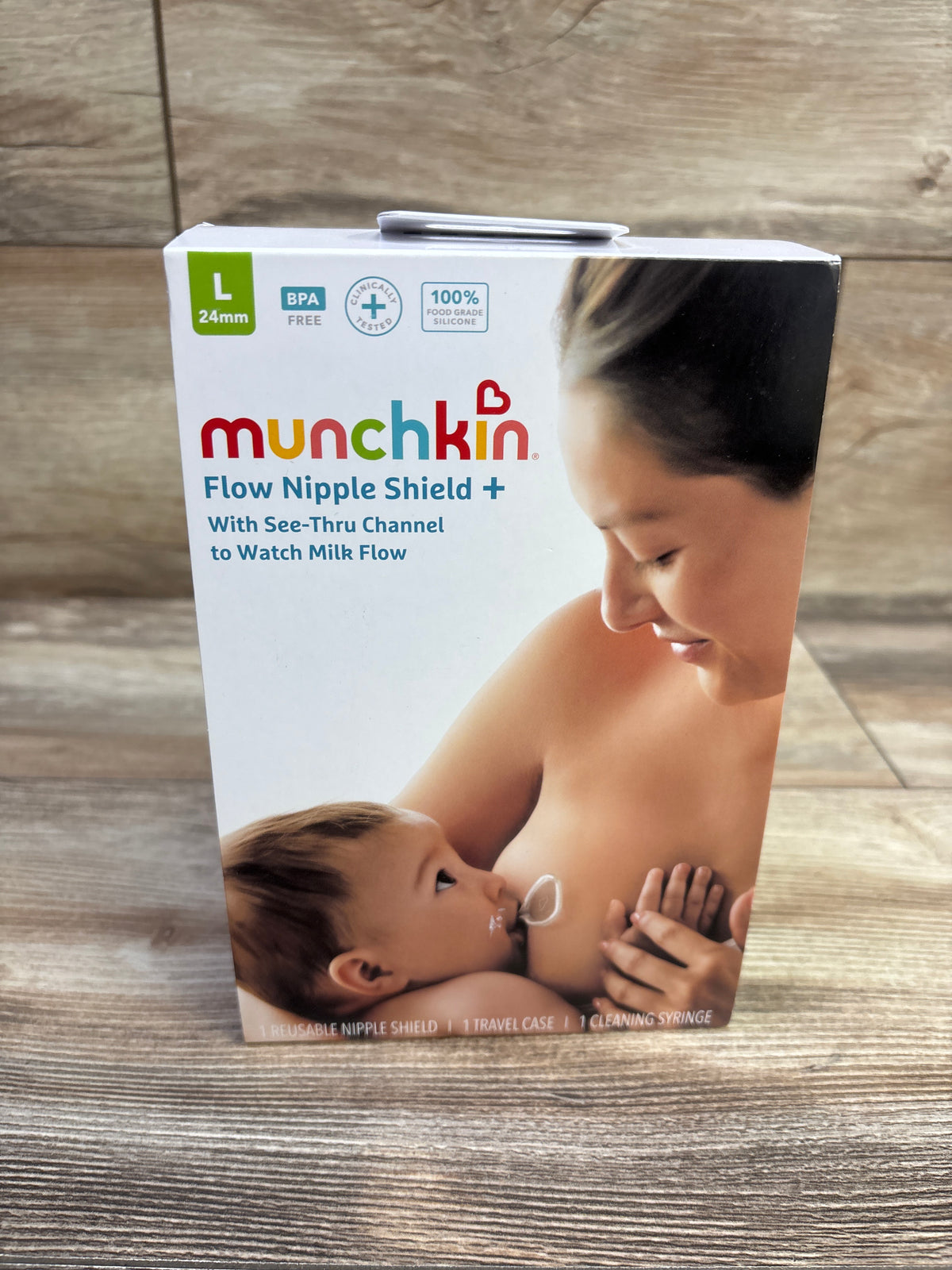 NEW Munchkin Flow Nipple Shield+ with See-Thru Chanel - 24mm