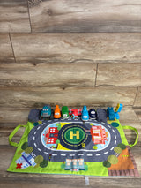 Take Along Town Playmat w/ 6 Vehicles & Trailer Truck