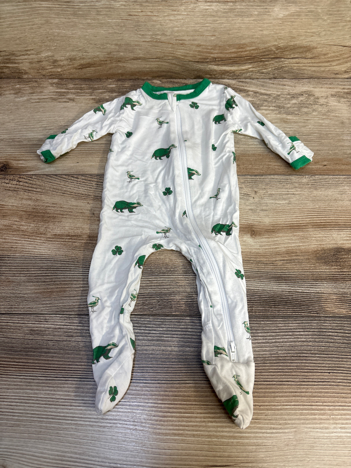 Kyte Baby Zippered Footie in Irish White sz Newborn
