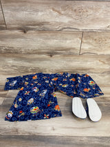 3pc Kimono Set Blue sz 3-4T