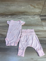 Child Of Mine 2pc Viscose Bodysuit & Pants Set Pink sz Preemie