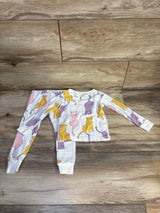 Carter's 2pc Pajama Set White sz 2T