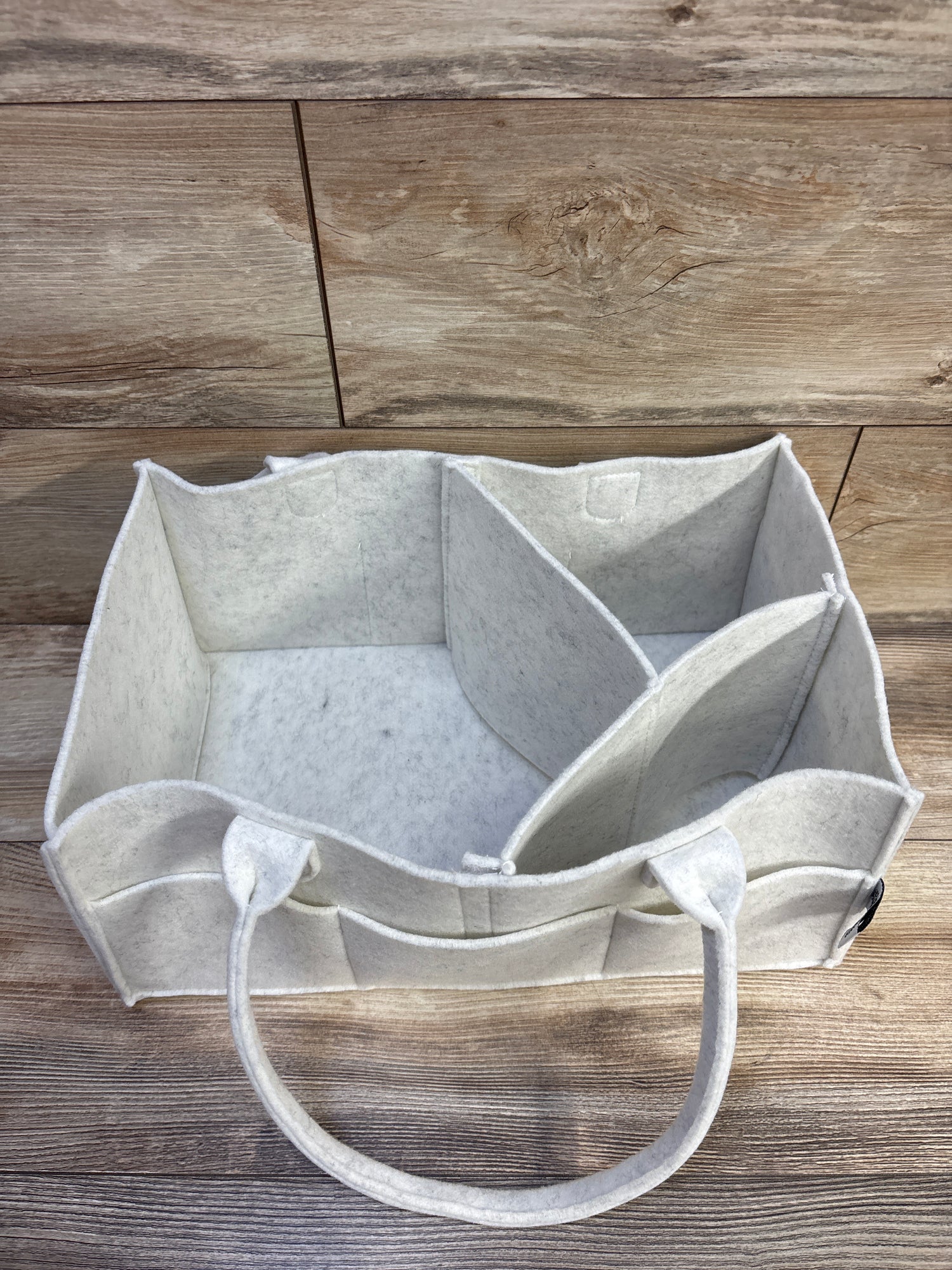 Parker Baby Co. Felt Diaper Caddy in Beige