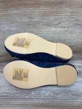 NEW Janie & Jack Suede Bridle Bit Flats Navy sz 11c