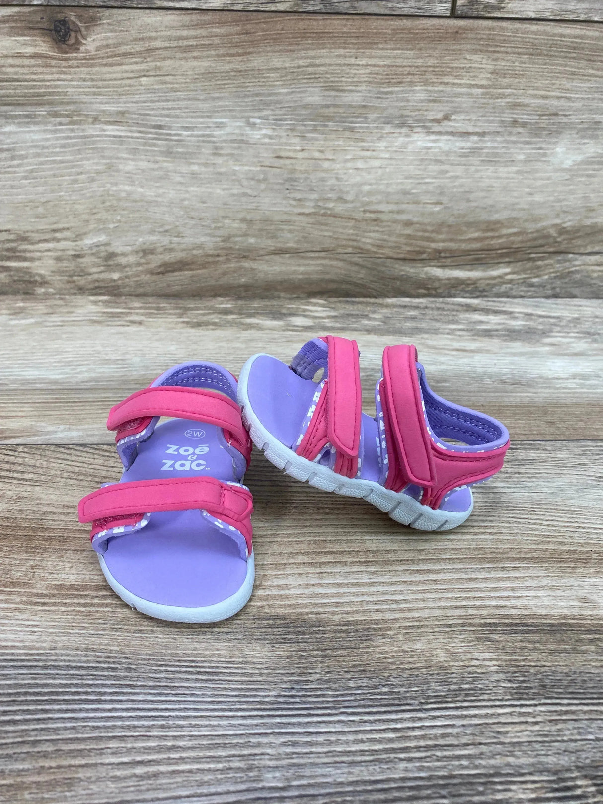 Zoe & Zac Double Strap Sandals Pink sz 2c