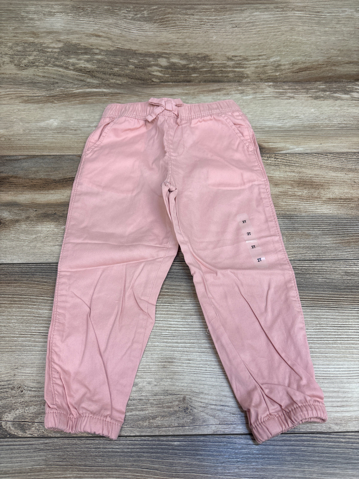 NEW Children's Place Twill Woven Pull On Jogger Pants Pink sz 2T