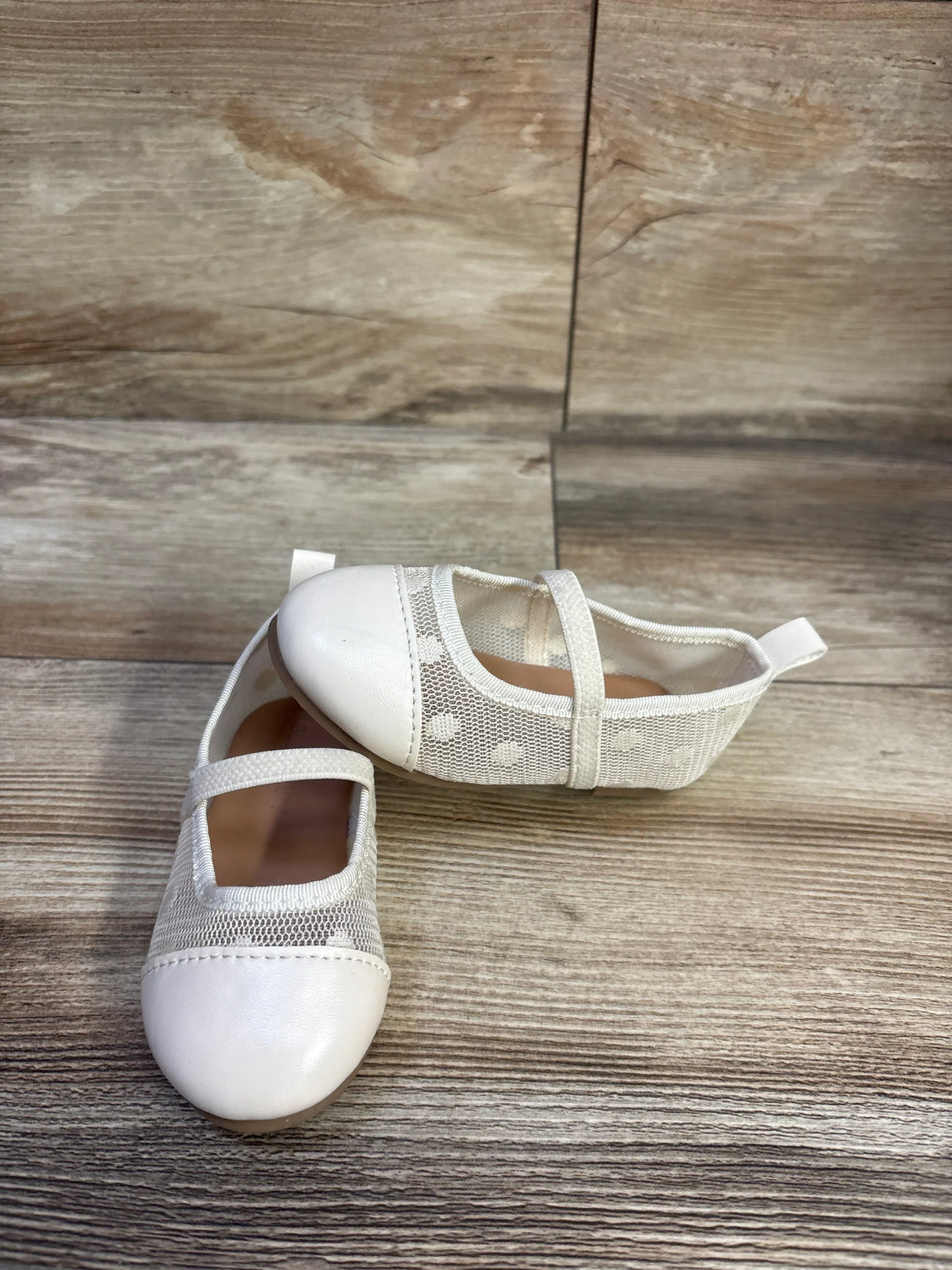Old Navy Mesh Ballet Flats White sz 5c