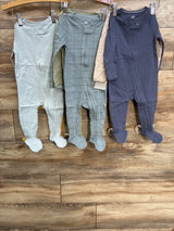 NEW Cloud Island 6pk Cotton Sleep N' Play Sleepers Blue sz 6-9m