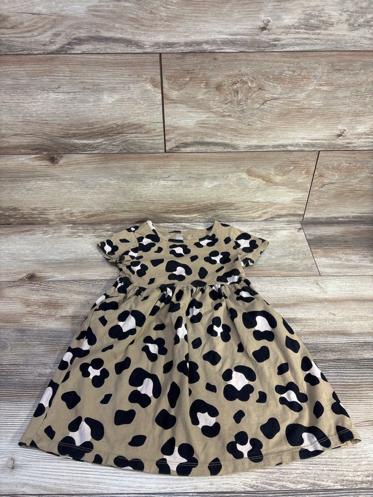 Wonder Nation Leopard Dress Brown sz 4T