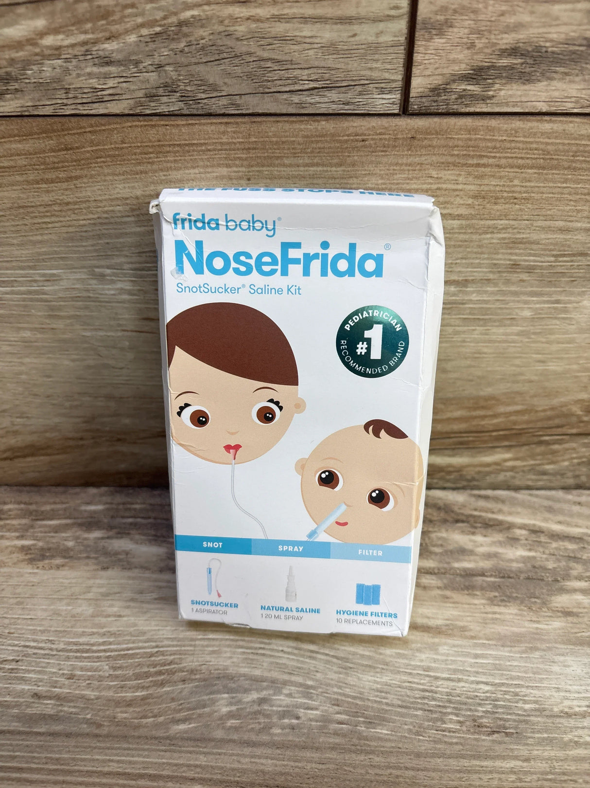 NEW FridaBaby NoseFrida Snotsucker Saline Kit