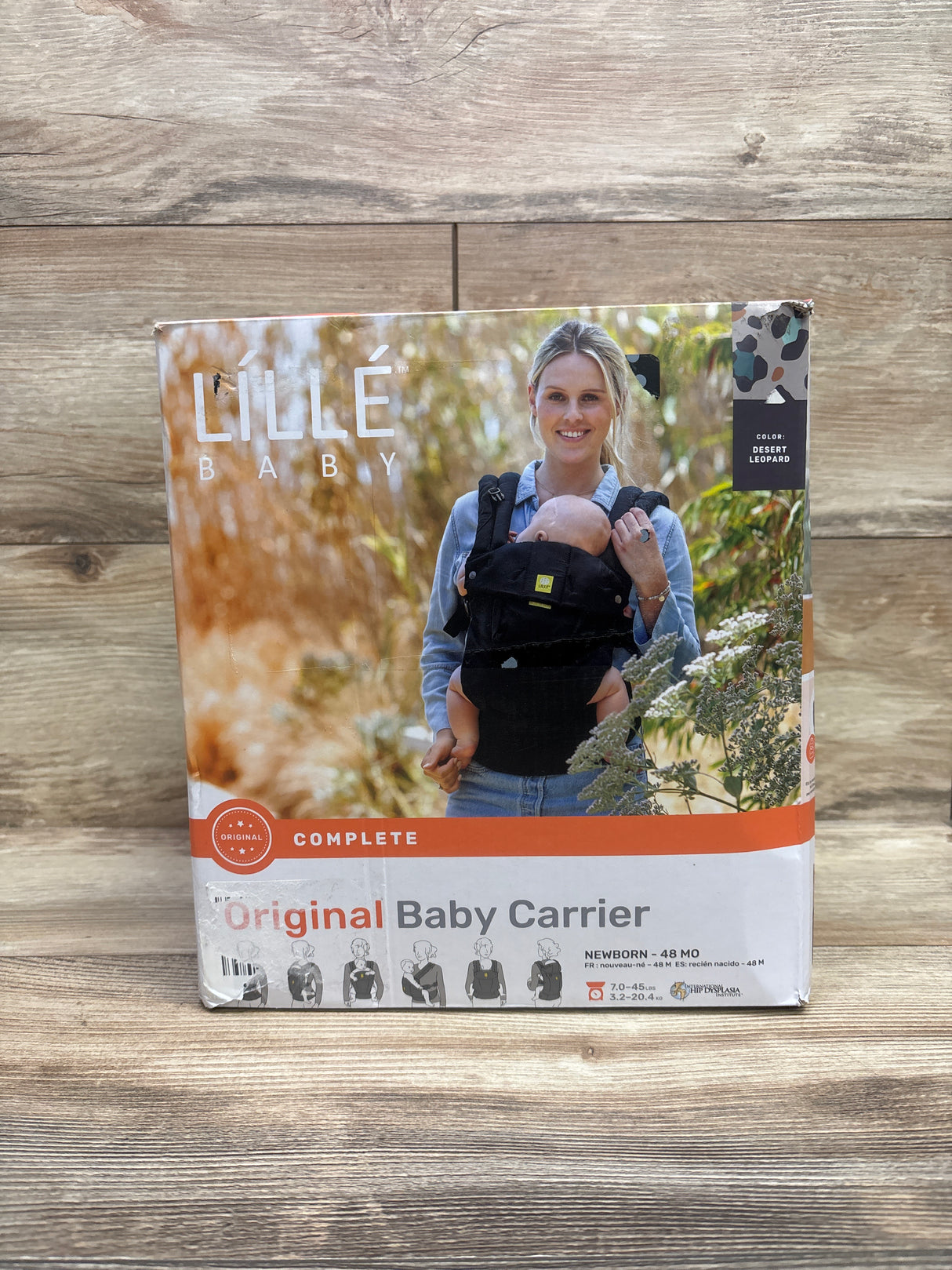 NEW LILLEbaby Complete Original 6-in-1 Baby Carrier - Desert Leopard 7-45lbs
