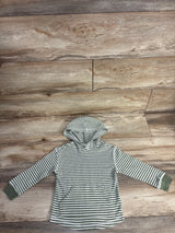 Epic Threads Ribbed Striped Hooded Shirt Green sz 3T
