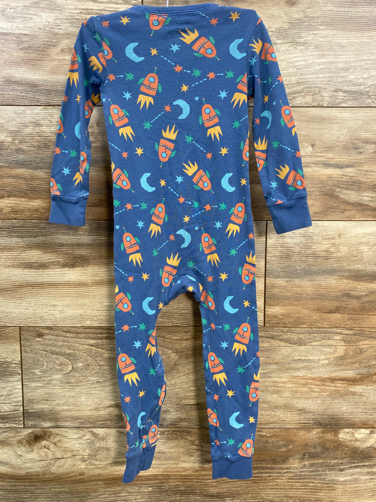 Old Navy Rocketship Sleeper Blue sz 3T