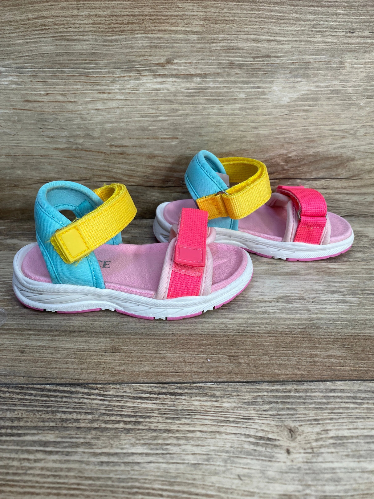 Children's Place Colorblock Sandals Pink sz 6c