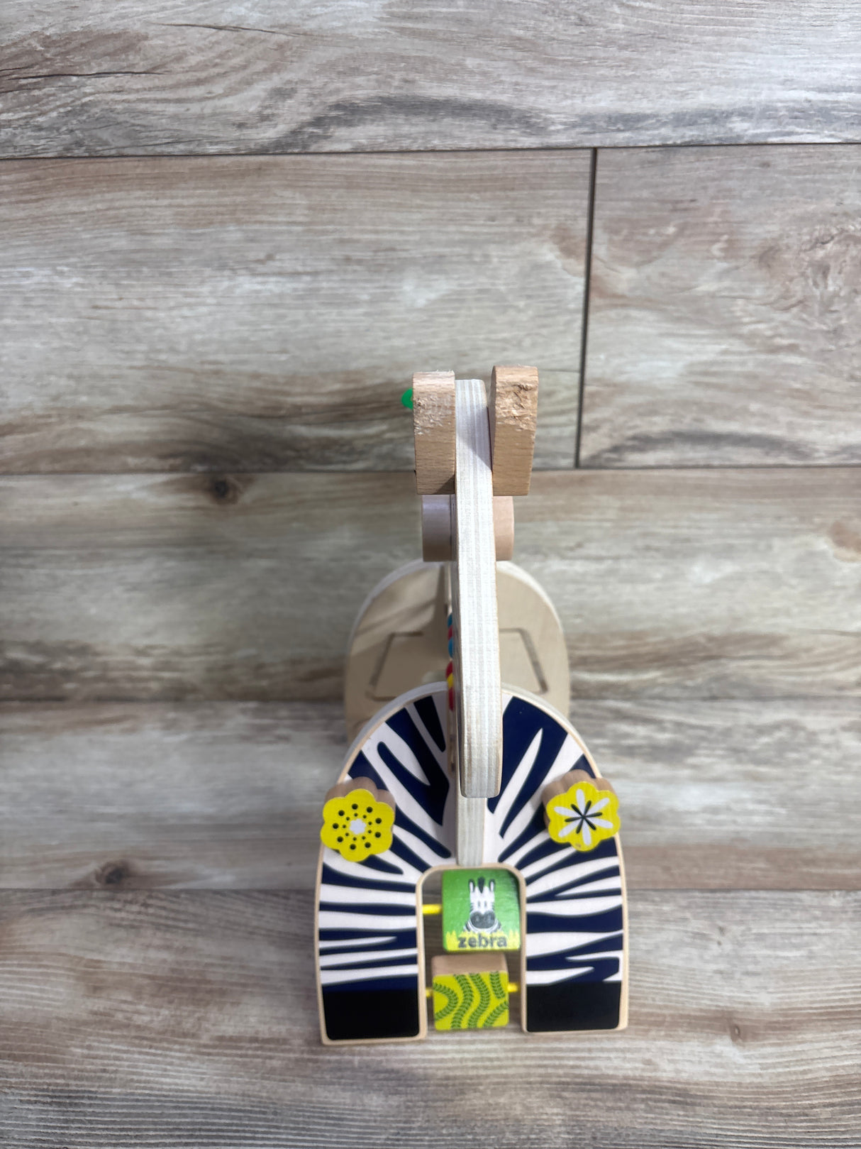 Manhattan Toy Safari Zebra Wooden Toddler Activity Toy