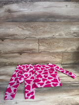 Cat & Jack 2pc Heart Pajama Shirt & Pant Set Pink sz 3T